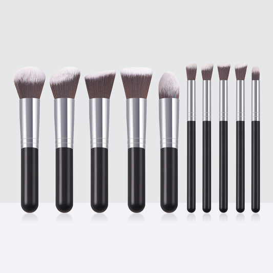 Portable Models 10 PCs 5 Big 5 Small Makeup Brushes Set